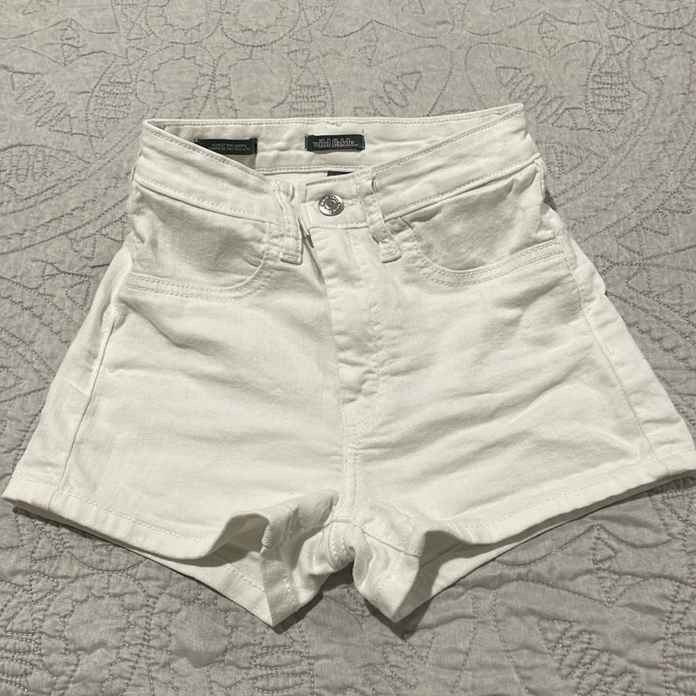 Wild Fable white high rise shorts